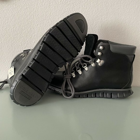 Cole Haan Zerogrand Water Resistant Black Hiker Boot C35594 Men’s Sizes NEW - Picture 8 of 9
